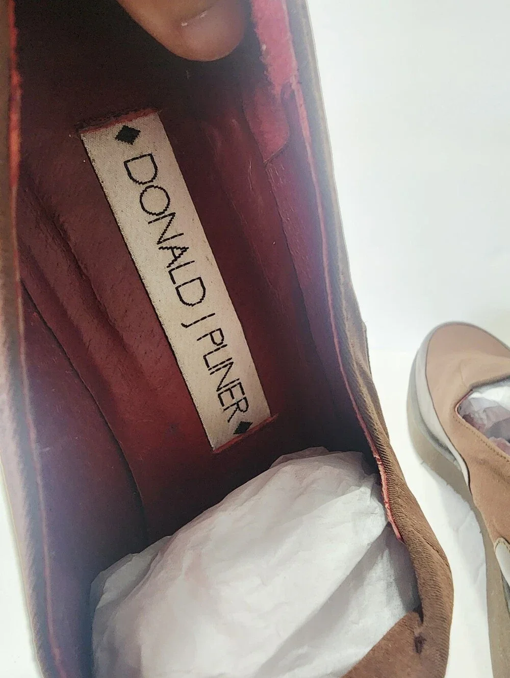 Donald J. Pliner Women's Brown Slip-On Platform Loafers Size 9N